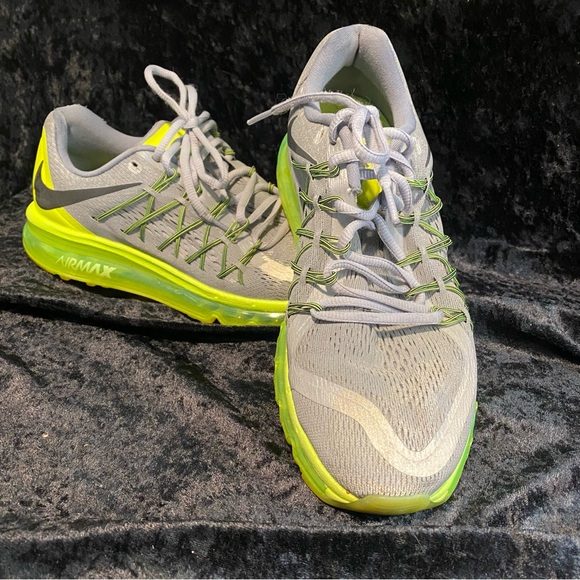Nike Air Max 2015 Anniversary Pack Reflective Silver Volt Mens 8.5 Like New EUC - Picture 1 of 9